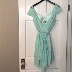 Joanna August mint Newbury short dress